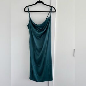 Elegant Teal Slip Dress